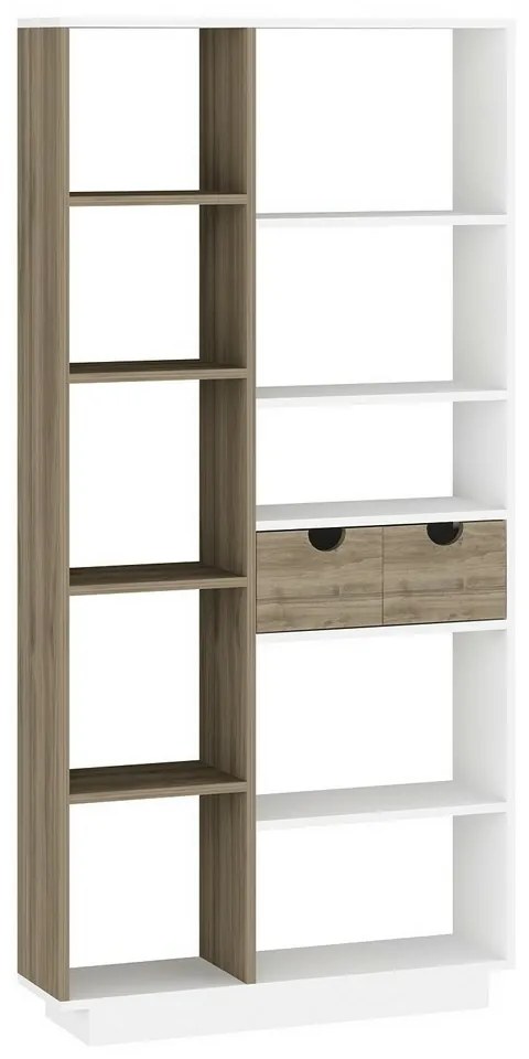 Biblioteca Luma White and Walnut