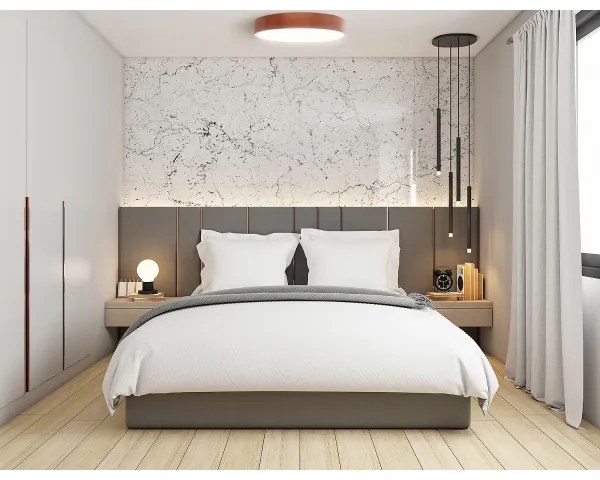 Plafonieră cu senzor CLEO 6xE27/24W/230V d. 80 cm cupru