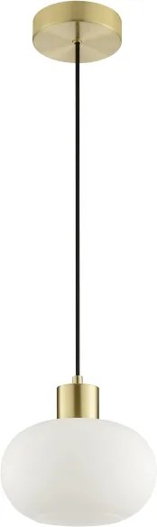 Brilliant - Lustră suspendată pe cablu FANNY 1xE27/20W/230V, Ø 22 cm, alamă