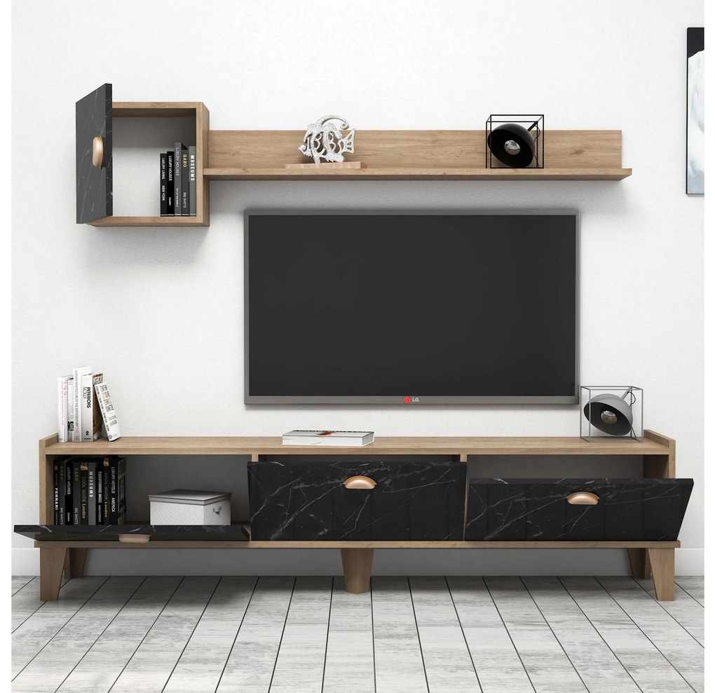 Mobilier living Summer (stejar + marmură). 1088302