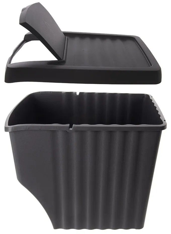 Coșuri de gunoi negre 3 buc. pentru reciclare 3x22 l din plastic – Orion