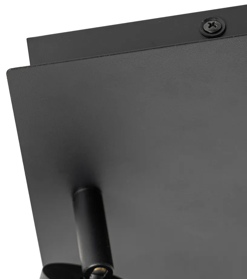 Spotlight inteligent pentru baie negru pătrat IP44 inclusiv 2 Wifi GU10 - Ducha