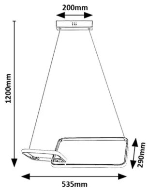 Lustră LED aplicată Rabalux 71367 MALWEN LED/36W/230V 4000K