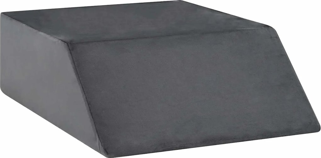 vidaXL Pillow pentru Picioare Simplu Gri 63 x 52 x 19 cm Spumă PU