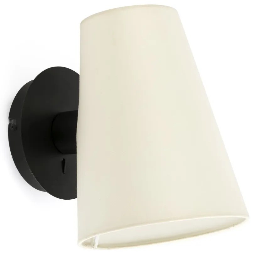 Aplica de perete moderna design elegant LUPE negru/bej