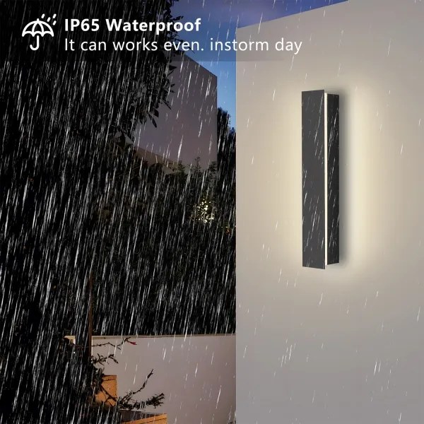 Brilagi - Aplică de perete pentru exterior LINEAR LED/8W/230V 4000K IP65 antracit