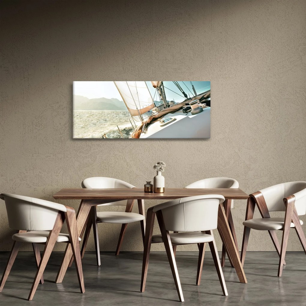 Tablou - Barcă (120x50 cm)