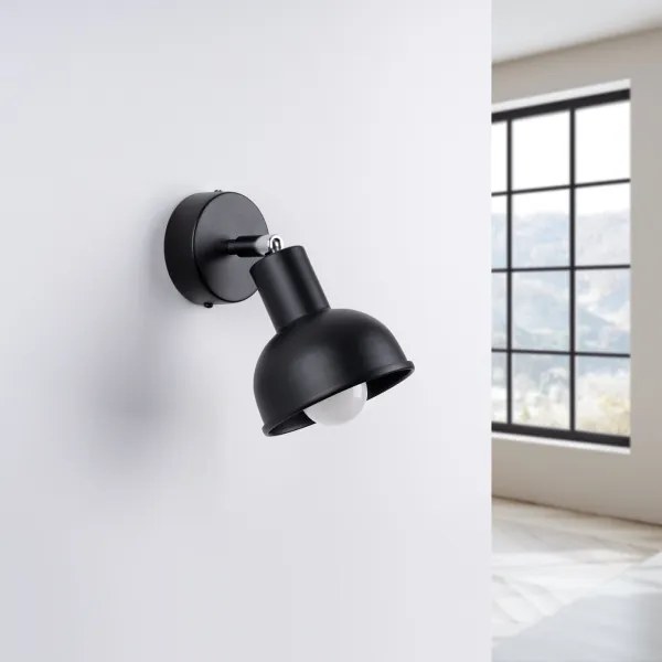 Spot de perete Sollux SL.1316 ELBA 1xE27/15W/230V negru