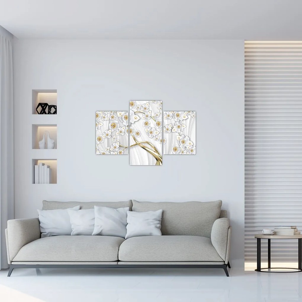 Tablou - Copac cu decor auriu (90x60 cm)