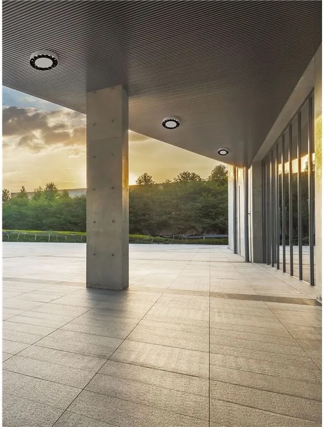 Plafoniera LED exterior moderna IP65 CONVEX alb D-17,6cm