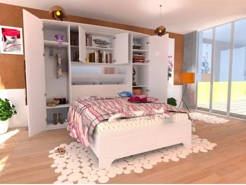 Dormitor Madrid MDF Alb