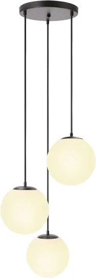 BRILAGI - Lampă suspendată pe cablu POLOS 3xE27/40W/230V Ø 42 cm negru