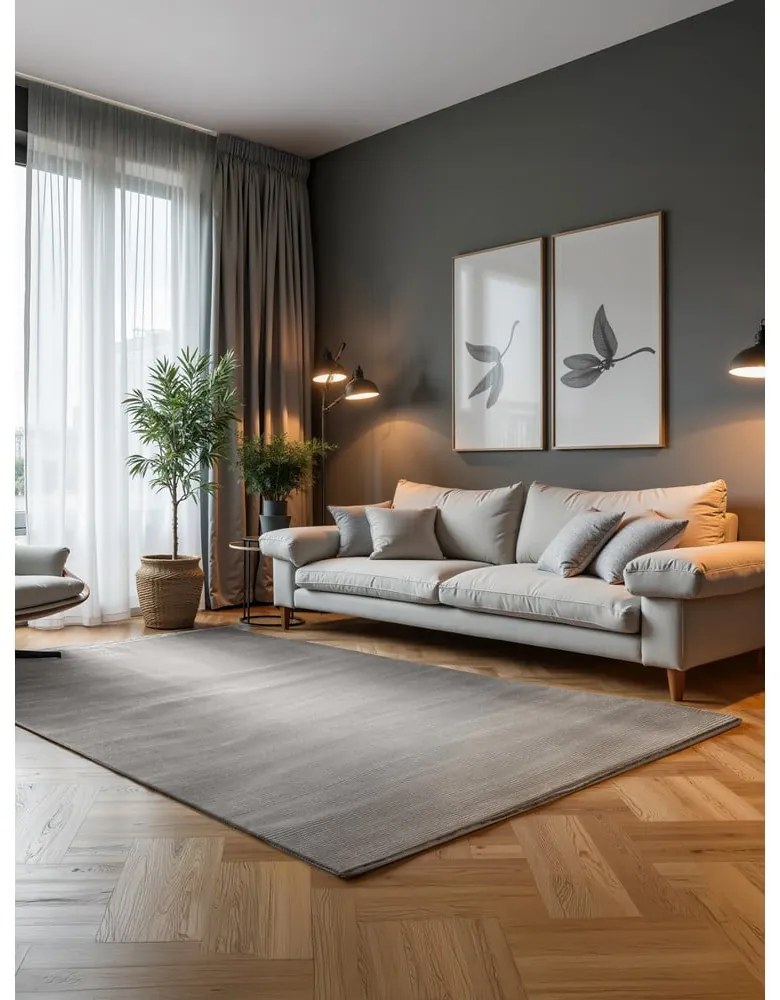 Covor gri/crem 160x235 cm Perles Dolomite – Elle Decoration