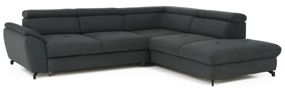 Canapea cu funcţie de reglare a adâncimii şezutului, gri, model dreapta, COPER