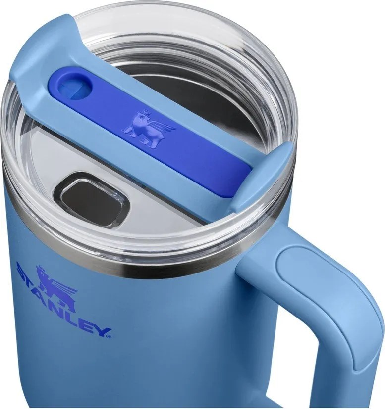 Termos albastru cu pai din oțel inoxidabil 1,18 l Quencher H2.O FlowState™ Tumbler Blue Sky – Stanley