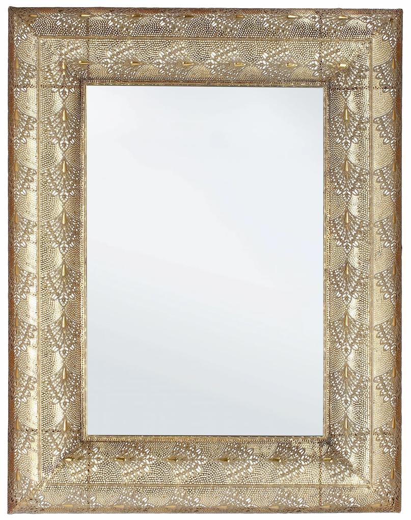 Oglinda decorativa cu rama metalica, Larjam Rectangle A, l70xH90,5 cm