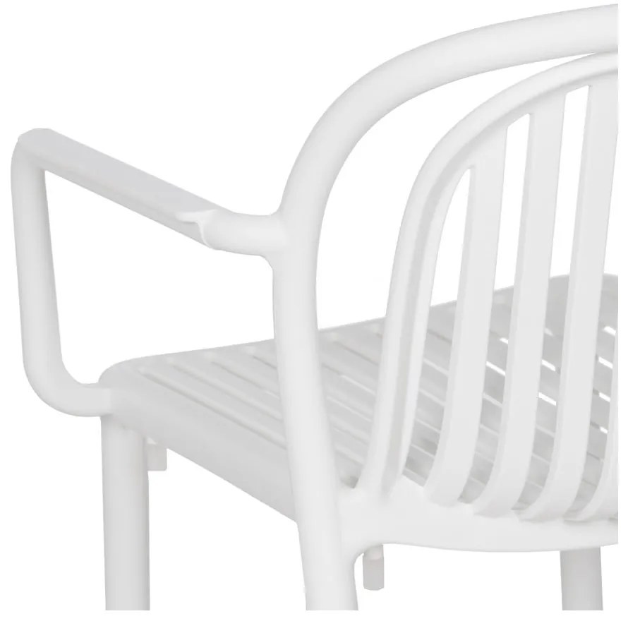 Scaun de dining alb din plastic Alia – Ixia