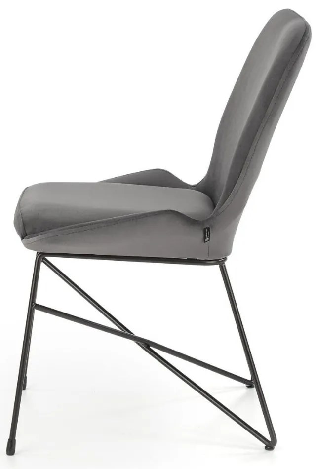 Scaun de bucaterie Kord, gri/negru