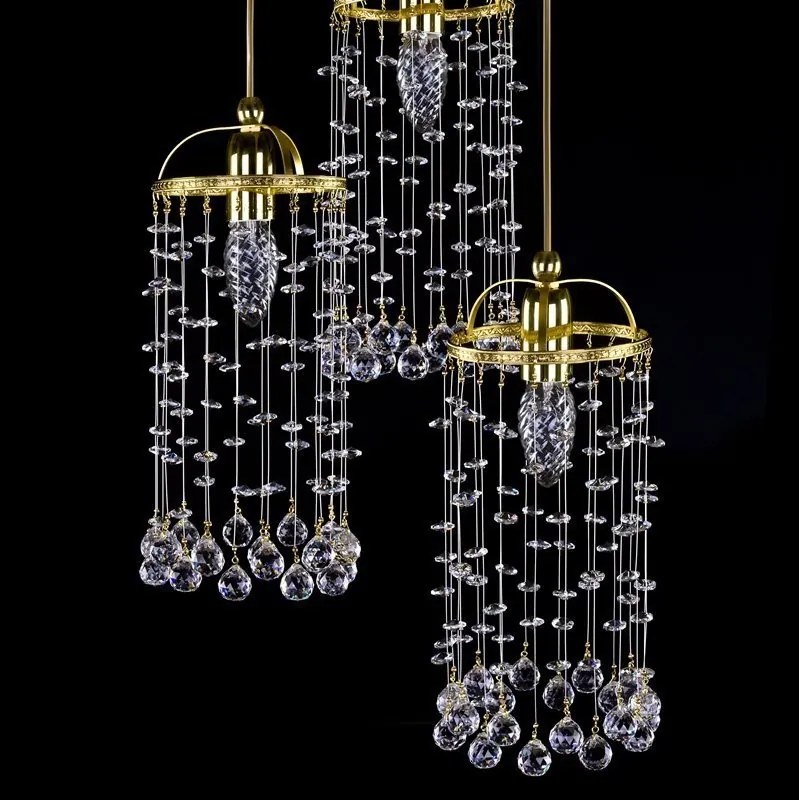 Lustra cu 5 pendule Cristal Bohemia Exclusive SMALL GAME 06-05