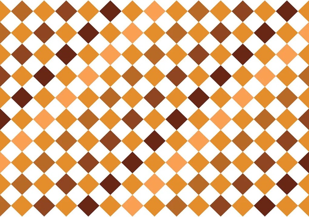 Fototapet - Mozaic - gresie maro (152,5x104 cm)