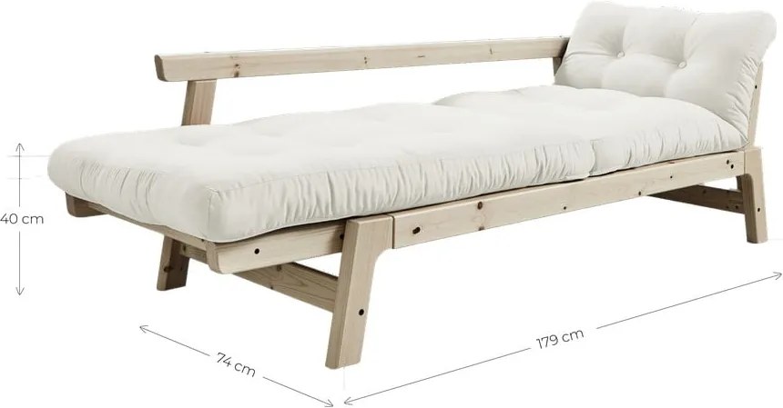 Canapea variabilă KARUP Design Step Natural, gri - bej