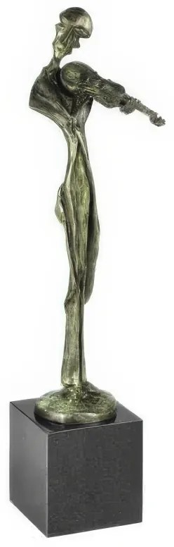 Statueta bronz "Omul cu vioara"