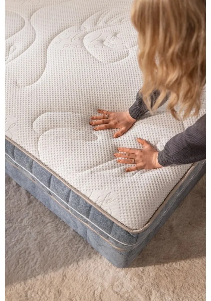 Pat boxspring bej 180x200 cm Olia Bold Line – Bonami Selection