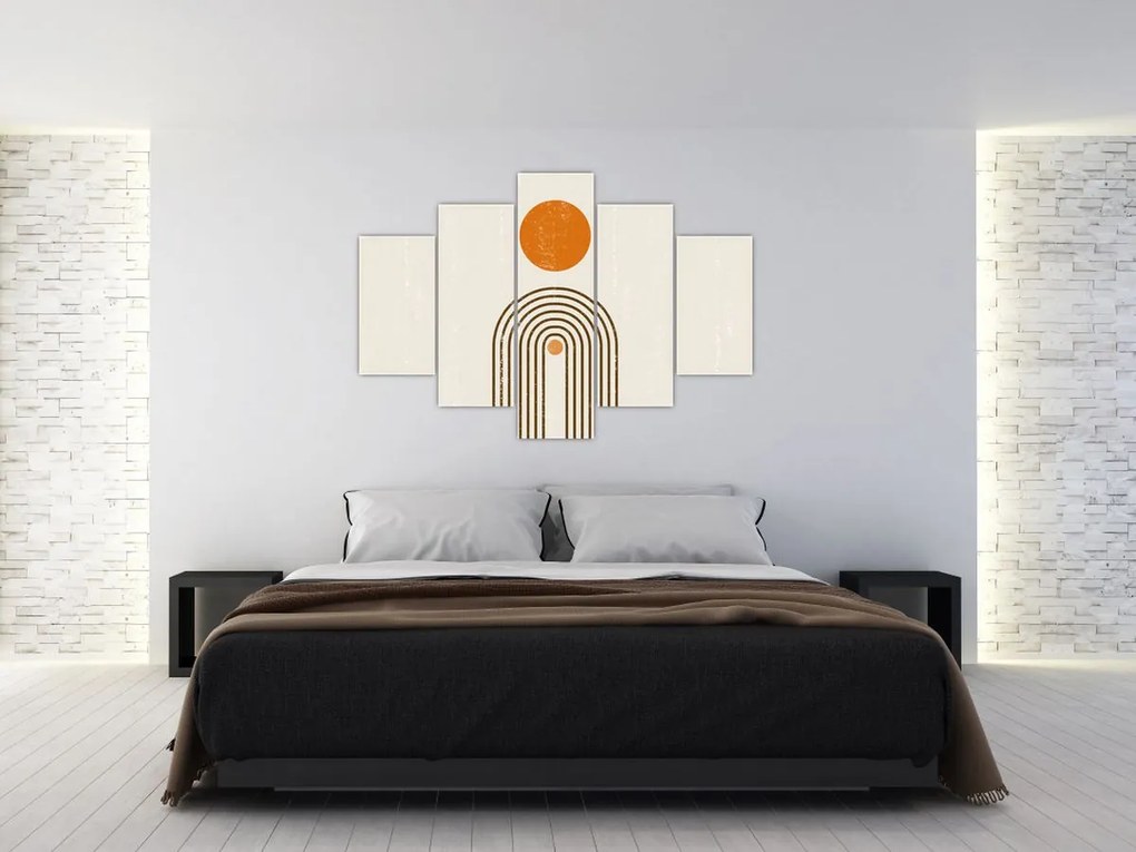 Tablou - Arcuri maro (150x105 cm)