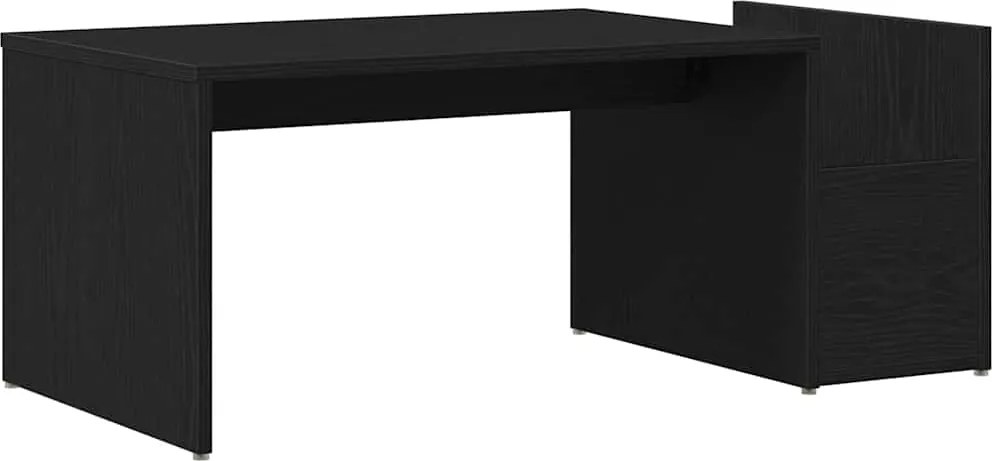 vidaXL Masă de cafea Stejar Negru 90 x 45 x 35 cm Lemn compozit