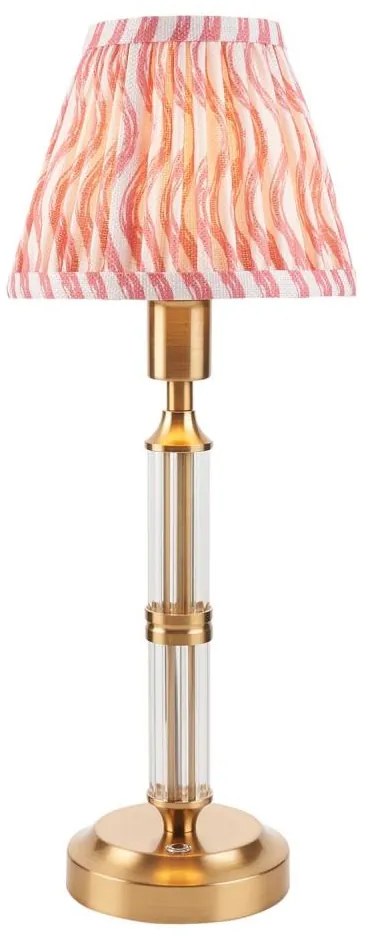 Lampă LED reîncărcabilă dimabilă de masă Endon 114842 MORTON LED/1,5W/5V alamă/roz