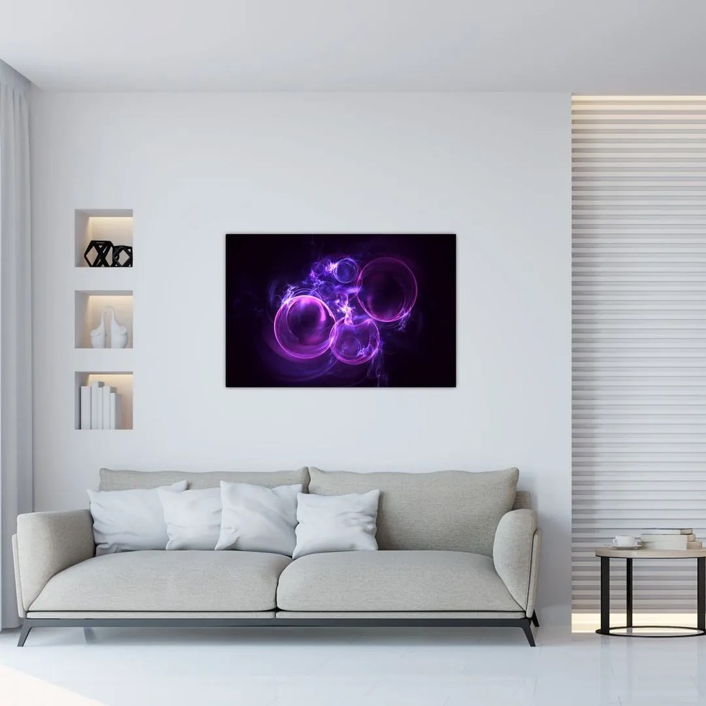 Tablou abstract cu bulbuci (90x60 cm)