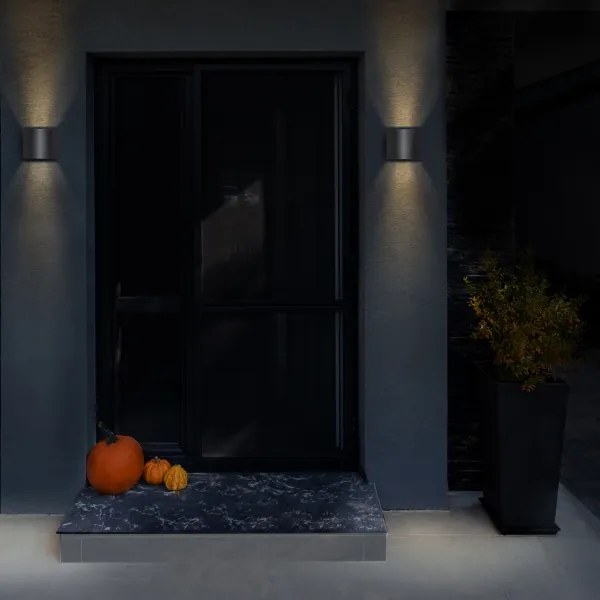 Aplică LED de exterior Brilagi RONDO LED/6W/230V antracit IP54