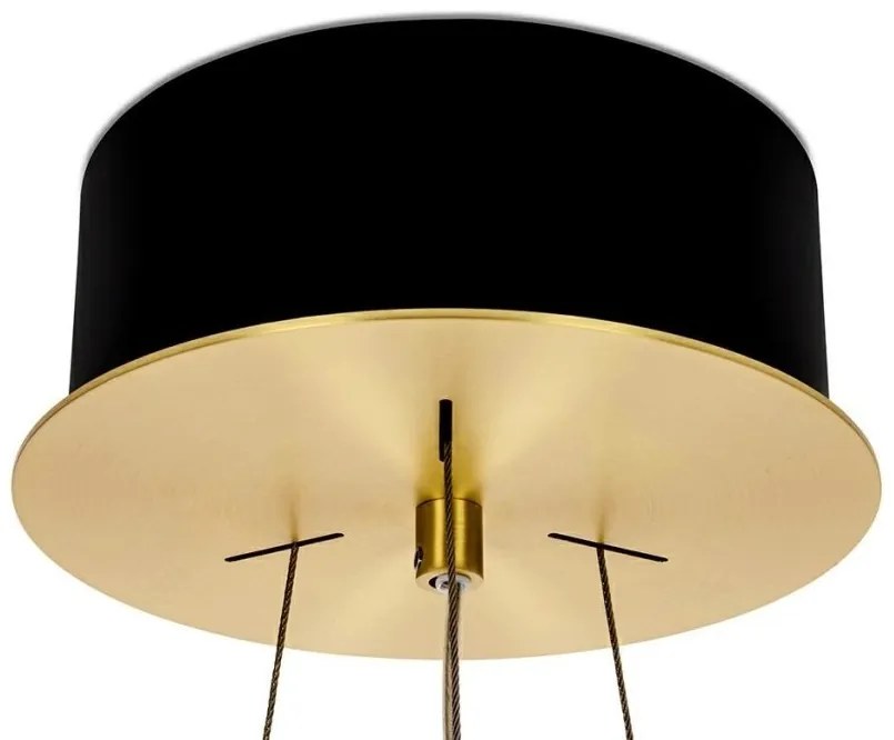 Lustra LED suspendata design deosebit Half 47D auriu