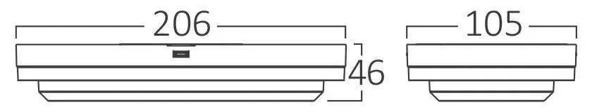 Aplica LED exterior 12W, lumina calda/neutra/rece, IP65, 1320lm, alba, Braytron