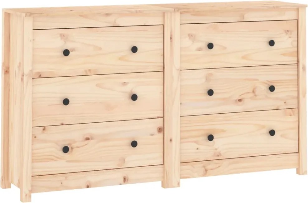 vidaXL Dulap, 140x35x80 cm, lemn masiv de pin