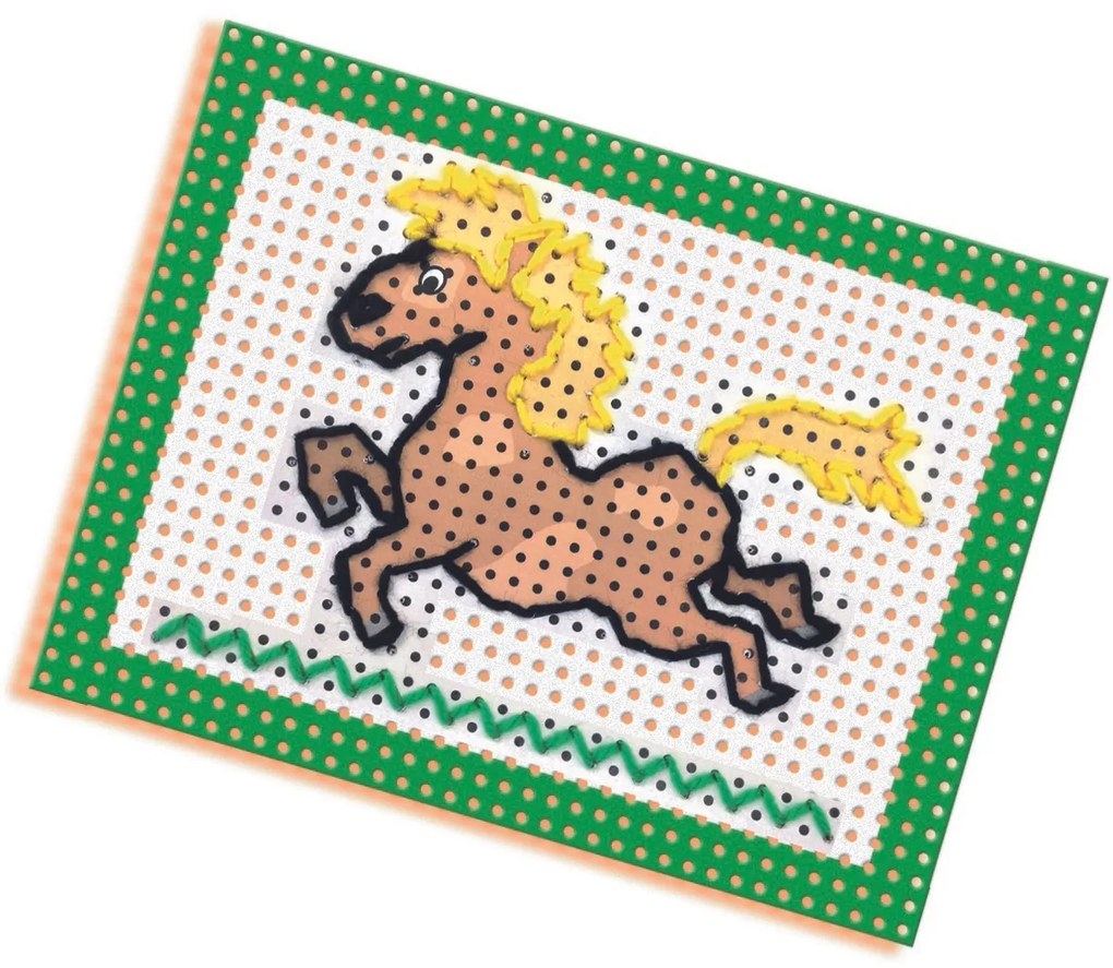 Set broderie SES, cu ațecolorate