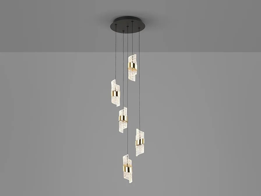 Lustra LED suspendata design elegant Iliada 5L