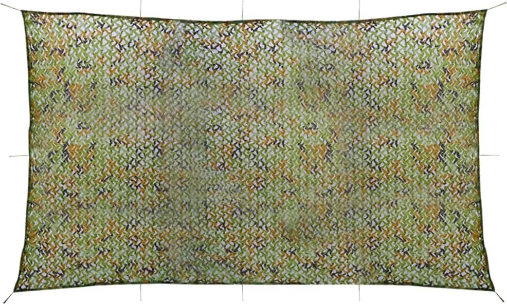 vidaXL Plasă de camuflaj cu geantă de depozitare, verde, 3x6 m