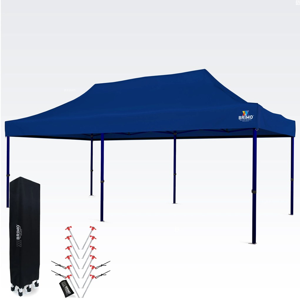 Cort petrecere 3x6m - fara 3 pereti - Albastru