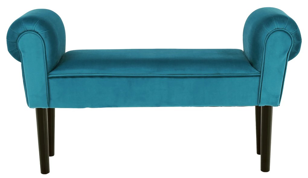 Bancă,catifea Velvet, turcoaz/negru, BURDA