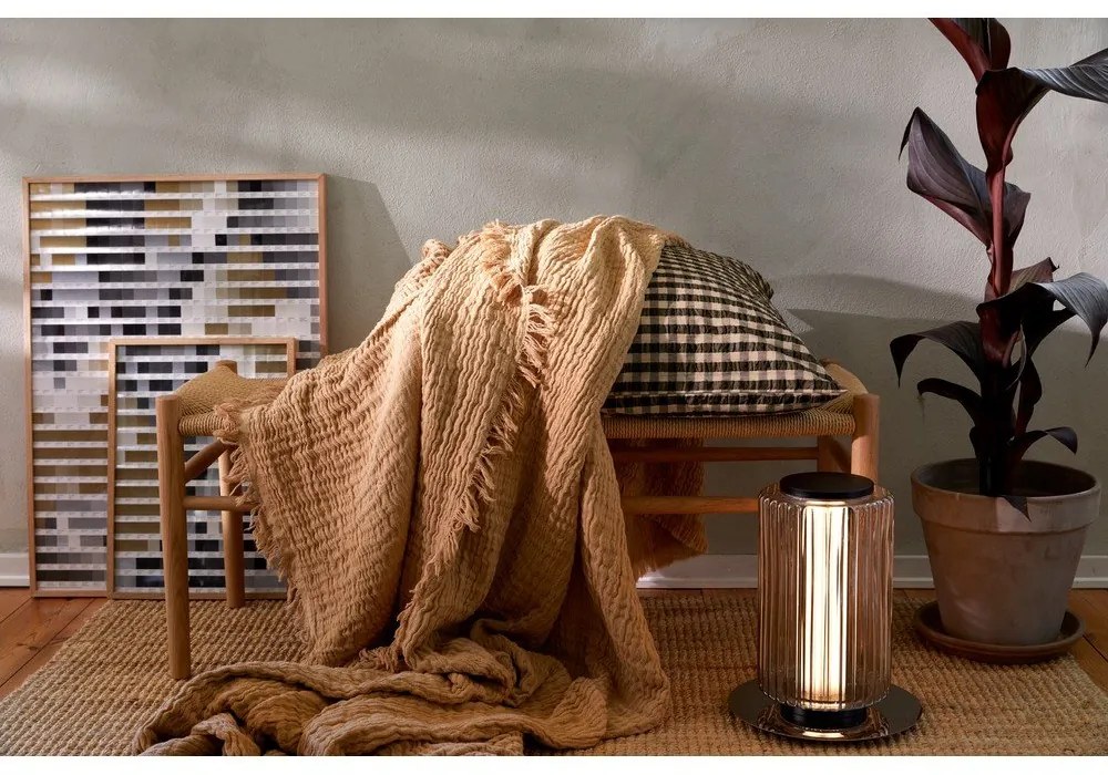 Cuvertură bej pentru pat dublu 240x260 cm Reloved – JUNA