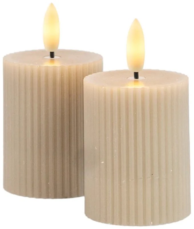 Decorațiuni luminoase gri 2 buc. Smilla – Sirius