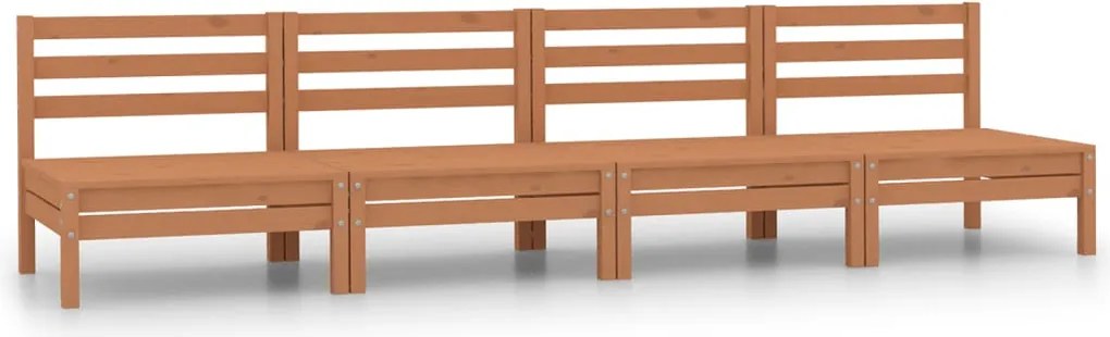 vidaXL Set mobilier de grădină, 4 piese, maro miere, lemn masiv de pin