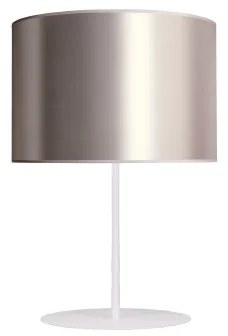Lampă de masă Duolla CANNES 1xE14/15W/230V d. 20 cm argintiu/alb