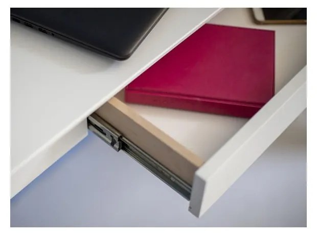 Birou Ragaba Mimo, lungime 105 cm, alb