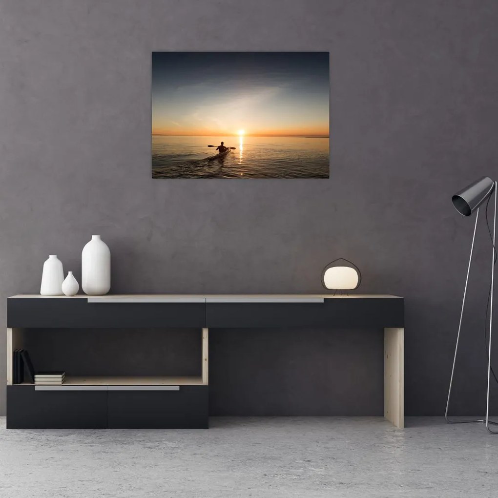 Tablou - caiac pe mare (70x50 cm)