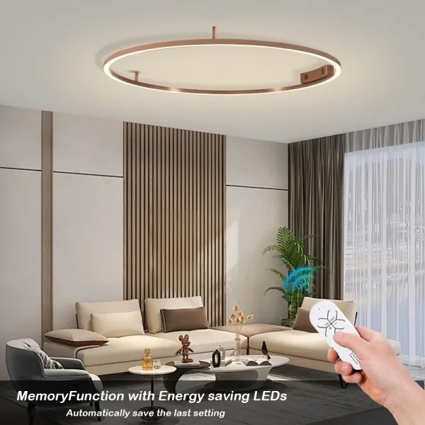Immax NEO 07325-120C-LED Plafonieră dimerabilă FINO 72W/230V 120 cm Tuya roz auriu + telecomandă