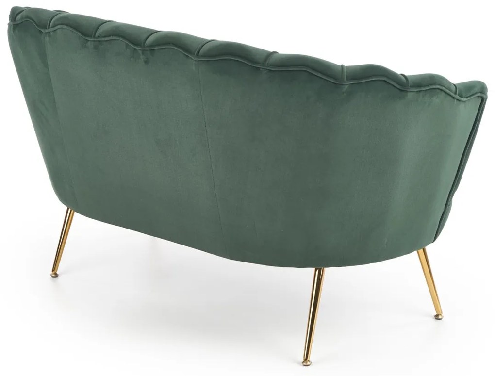 Canapea fixa Amorinito XL velvet verde