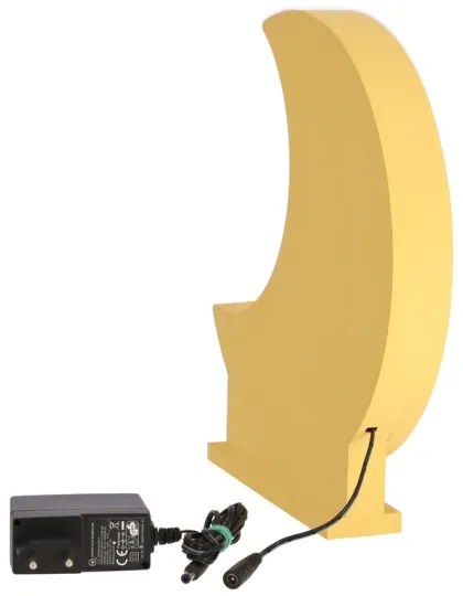Lampă de birou pentru copii MOON LED/12W/230V, galbenă
