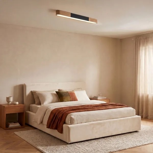 BRILAGI - Plafonieră LED GARDALINE LED/100W/230V 80 cm stejar/negru